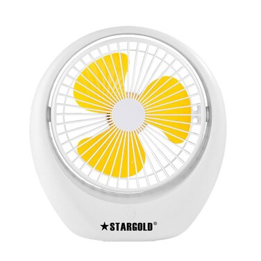 STARGOLD Mini Rechargeable Fan 6 Inch 3 Speed Mode