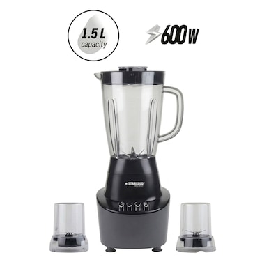 STARGOLD Juicer &amp; Blender 3 in 1 Strong Unbreakable Jug 1.5L And 600W Powerful Motor For Efficient And Fine Blending