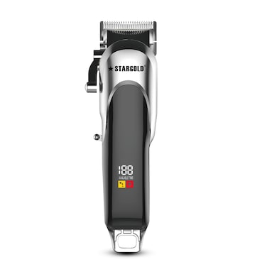 STARGOLD Professional Hair Clipper, Adjustable 4 Gear Control, Carbon Steel Blade, Long Battery Life, USB Charging, LCD Display,  SG-921
