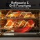 STARGOLD Freestanding Oven with Gas Cooker, 5 Italian SABAF Burners with Stainless Steel Top, Glass Cover with Glass Door Protection, Turbo Fan Gas Oven, Ignition Protection, 90X60 (Turkey)