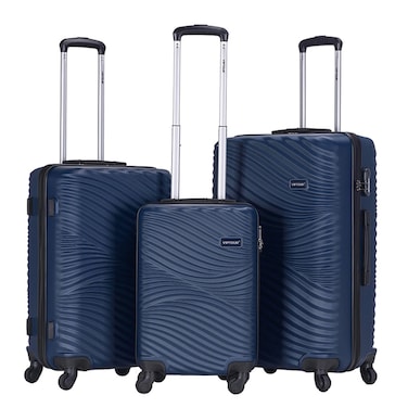 VIPTOUR ABS Hardside 3Pcs Trolley Luggage Set Spinner Wheels With Number Lock 20/24/28 Inches, VT-A393