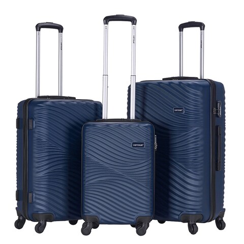 Buy VIPTOUR ABS Hardside 3Pcs Trolley Luggage Set Spinner Wheels