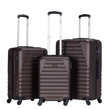 VIPTOUR ABS Hardside 3Pcs Trolley Luggage Set Spinner Wheels With Number Lock 20/24/28 Inches, VT-A392
