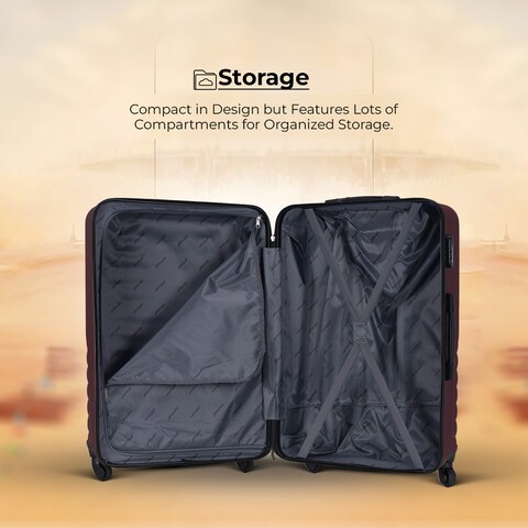 VIPTOUR ABS Hardside 3Pcs Trolley Luggage Set Spinner Wheels With Number Lock 20/24/28 Inches, VT-A392