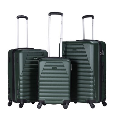 VIPTOUR ABS Hardside 3Pcs Trolley Luggage Set Spinner Wheels With Number Lock 20/24/28 Inches, VT-A392