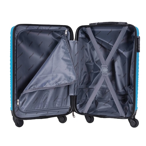 VIPTOUR ABS Hardside 3Pcs Trolley Luggage Set Spinner Wheels With Number Lock 20/24/28 Inches