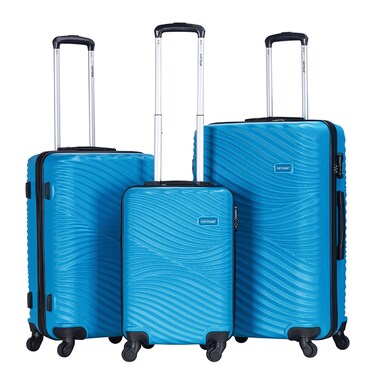 VIPTOUR ABS Hardside 3Pcs Trolley Luggage Set Spinner Wheels With Number Lock 20/24/28 Inches, VT-A393