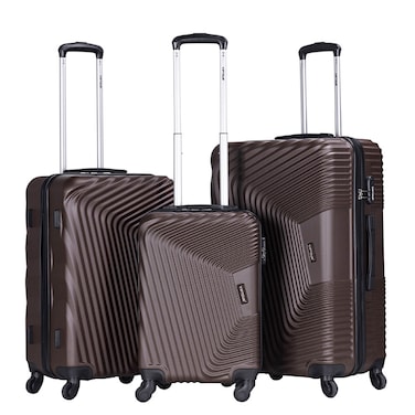 VIPTOUR ABS Hardside 3Pcs Trolley Luggage Set Spinner Wheels With Number Lock 20/24/28 Inches, VT-A394
