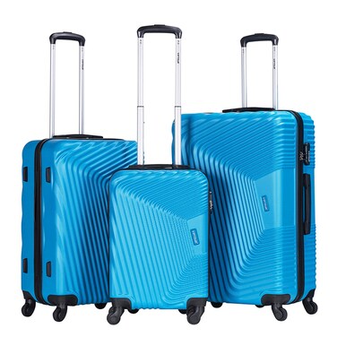 VIPTOUR ABS Hardside 3Pcs Trolley Luggage Set Spinner Wheels With Number Lock 20/24/28 Inches, VT-A394