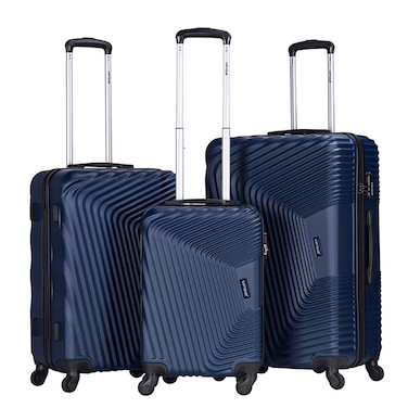 VIPTOUR ABS Hardside 3Pcs Trolley Luggage Set Spinner Wheels With Number Lock 20/24/28 Inches, VT-A394