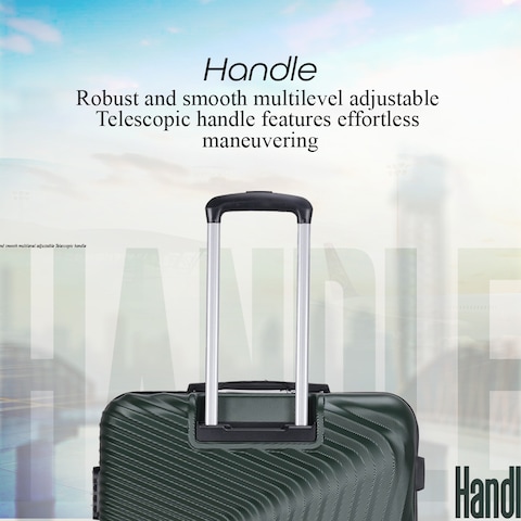 VIPTOUR ABS Hardside 3Pcs Trolley Luggage Set Spinner Wheels With Number Lock 20/24/28 Inches, VT-A394