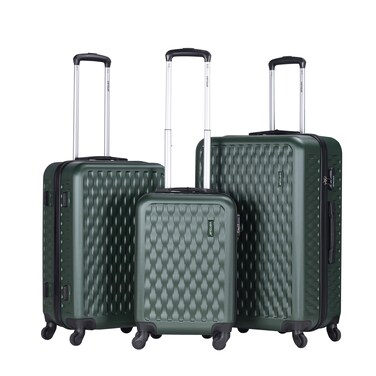 VIPTOUR Luggage 3Pcs ABS Hardside Trolley Set Spinner Wheels With Number Lock 20/24/28 Inches, VT-A395