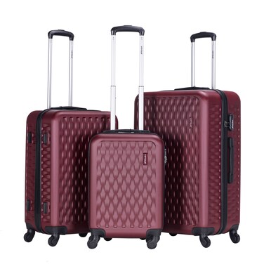 VIPTOUR Luggage 3Pcs ABS Hardside Trolley Set Spinner Wheels With Number Lock 20/24/28 Inches, VT-A395