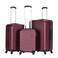 VIPTOUR Luggage 3Pcs ABS Hardside Trolley Set Spinner Wheels With Number Lock 20/24/28 Inches, VT-A395