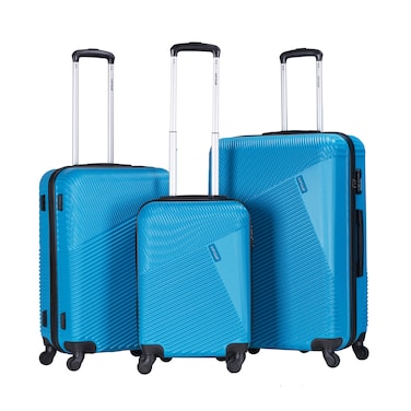 VIPTOUR Luggage 3Pcs ABS Hardside Trolley Set Spinner Wheels With Number Lock 20/24/28 Inches, VT-A396