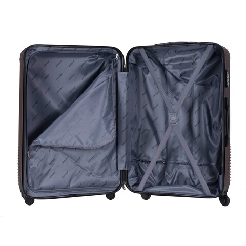 VIPTOUR ABS Hardside 3Pcs Trolley Luggage Set Spinner Wheels With Number Lock 20/24/28 Inches