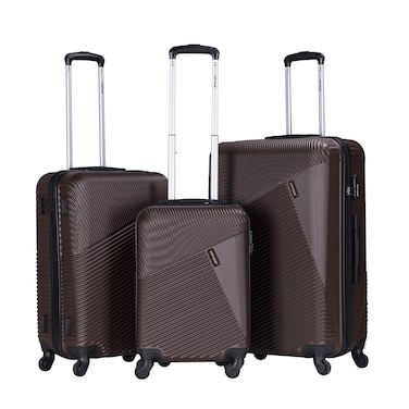 VIPTOUR Luggage 3Pcs ABS Hardside Trolley Set Spinner Wheels With Number Lock 20/24/28 Inches, VT-A396