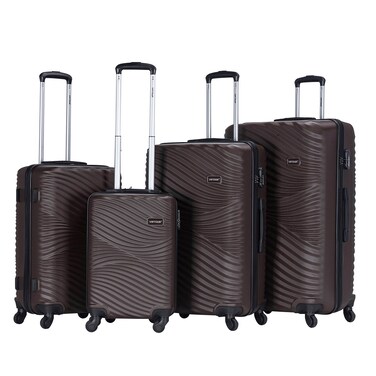 VIPTOUR Set of 4 ABS Trolley Luggage With Number Lock 20/24/28/32 Inches