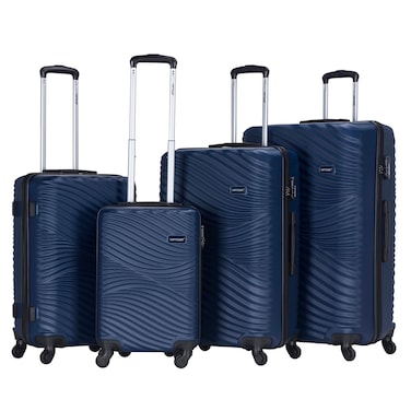 VIPTOUR Set of 4 ABS Trolley Luggage With Number Lock 20/24/28/32 Inches