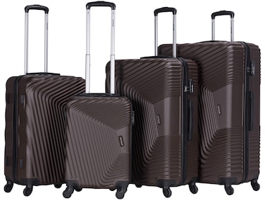 VIPTOUR Set of 4 ABS Trolley Luggage With Number Lock 20/24/28/32 Inches
