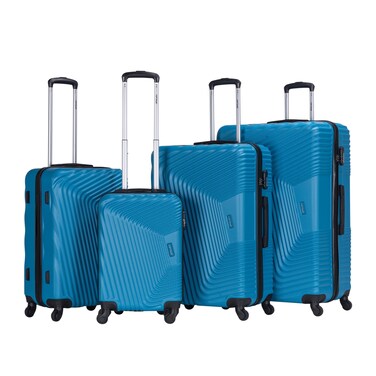 VIPTOUR Set of 4 ABS Trolley Luggage With Number Lock 20/24/28/32 Inches
