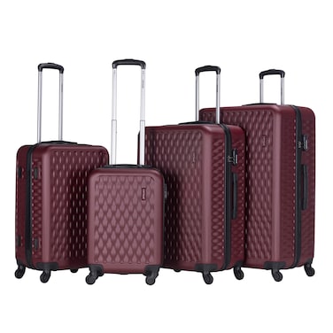 VIPTOUR Set of 4 ABS Trolley Luggage With Number Lock 20/24/28/32 Inches