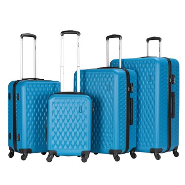VIPTOUR Set of 4 ABS Trolley Luggage With Number Lock 20/24/28/32 Inches