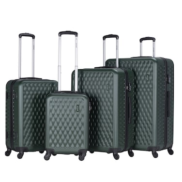 VIPTOUR Set of 4 ABS Trolley Luggage With Number Lock 20/24/28/32 Inches