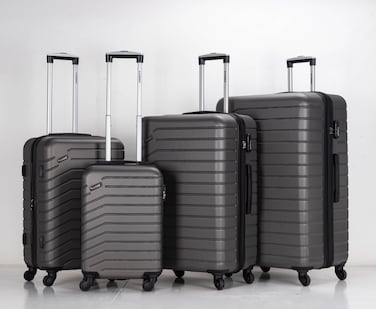 STARGOLD Luggage Set of 4, ABS Hard Shell Suitcase with Expandable Zipper, 360&deg; Spinner Wheels, Number Lock, Lightweight Trolley Travel Bag