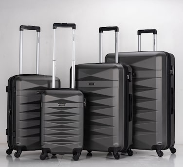 STARGOLD Luggage Set of 4, ABS Hard Shell Suitcase with Expandable Zipper, 360&deg; Spinner Wheels, Number Lock, Lightweight Trolley Travel Bag