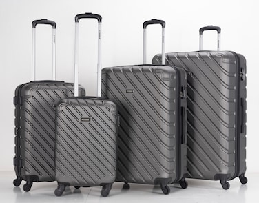 STARGOLD Luggage Set of 4, ABS Hard Shell Suitcase with Expandable Zipper, 360&deg; Spinner Wheels, Number Lock, Lightweight Trolley Travel Bag