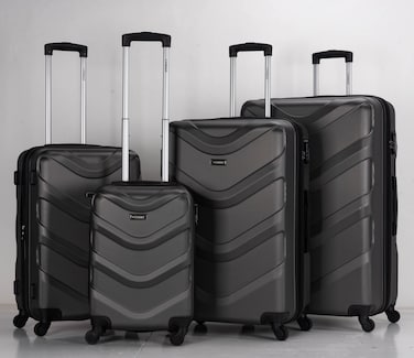 STARGOLD Luggage Set of 4, ABS Hard Shell Suitcase with Expandable Zipper, 360&deg; Spinner Wheels, Number Lock, Lightweight Trolley Travel Bag