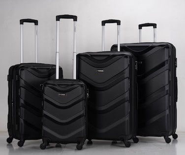 STARGOLD Luggage Set of 4, ABS Hard Shell Suitcase with Expandable Zipper, 360&deg; Spinner Wheels, Number Lock, Lightweight Trolley Travel Bag