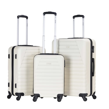 VIPTOUR ABS Hardside 3Pcs Trolley Luggage Set Spinner Wheels With Number Lock 20/24/28 Inches