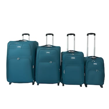 VIPTOUR 4 Piece Softside Spinner 2 Wheels Fabric Trolley Luggage With Number Lock 20/24/28/32 Inches