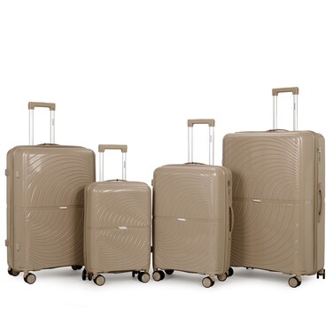 VIPTOUR Luggage Set of 4 PCS PP Softside Travel Luggage Bag 20/24/28/32 Inches