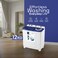 STARGOLD Twin Tub Washing Machine, 12 KG Washing Capacity, Rust Proof, Low Noise Washing Machine, SG-WM853TD