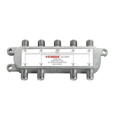 موزع طاقة ستارجولد 8 اتجاهات، جميع المنافذ، 5-2400 ميجاهرتز، SG-08SP