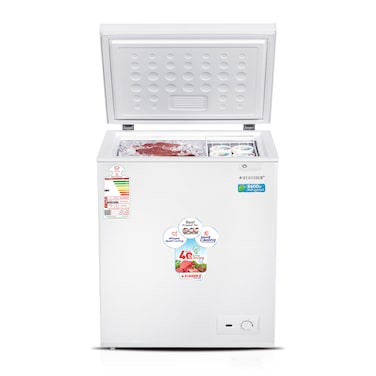 STARGOLD Large Capacity Chest Freezer 100L Durable Deep Freezer with Rust-Proof Body, Energy Efficiency, and Compact Design for Home or Commercial Use, Model SG-HCF100L