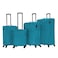 VIPTOUR VIPTOUR Set of 4 Light Weight Polyester Jacqard Trolley Luggage With Number Lock 20/24/28/32 Inches