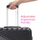 VIPTOUR Luggage Set of 4, ABS Hard Shell Suitcase, 360&deg; Spinner Wheels, Number Lock, Lightweight Trolley Travel Bag 20/24/28/32 Inch