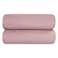 STARGOLD Microfiber Solid Comforter 8 Pieces Set Fitted Sheet, Pillow Sham, Pillow Case, Cushion Comforter 260X240 CM King Size Mattress, SG-CS2004-SOLID83 FLESH PINK
