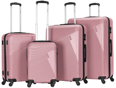 VIPTOUR Set of 4 ABS Trolley Luggage With Number Lock 20/24/28/32 Inches
