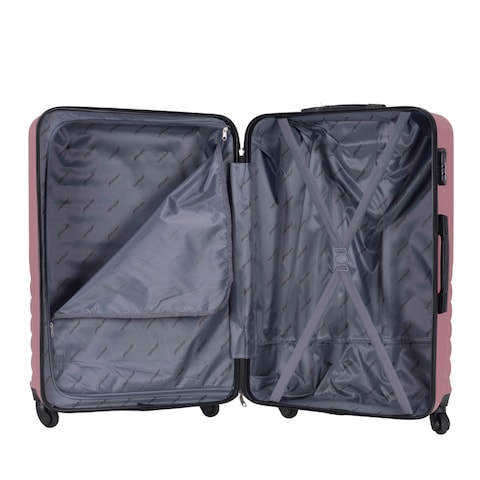 VIPTOUR ABS Hardside 3Pcs Trolley Luggage Set Spinner Wheels With Number Lock 20/24/28 Inches