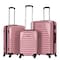 VIPTOUR ABS Hardside 3Pcs Trolley Luggage Set Spinner Wheels With Number Lock 20/24/28 Inches