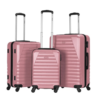 VIPTOUR ABS Hardside 3Pcs Trolley Luggage Set Spinner Wheels With Number Lock 20/24/28 Inches, VT-A392