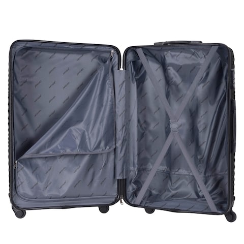 VIPTOUR ABS Hardside 3Pcs Trolley Luggage Set Spinner Wheels With Number Lock 20/24/28 Inches