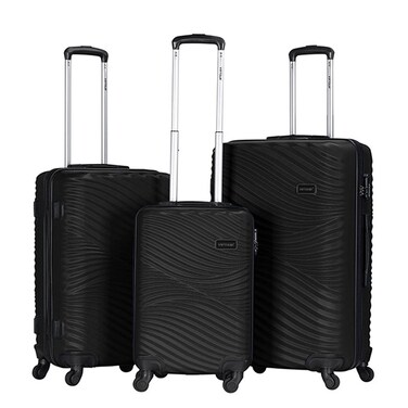 VIPTOUR ABS Hardside 3Pcs Trolley Luggage Set Spinner Wheels With Number Lock 20/24/28 Inches, VT-A393
