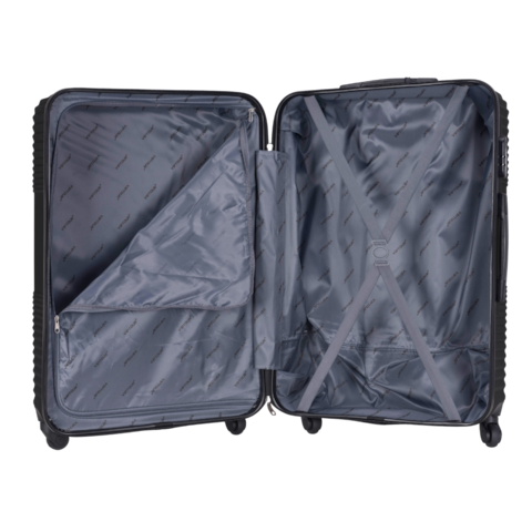 VIPTOUR ABS Hardside 3Pcs Trolley Luggage Set Spinner Wheels With Number Lock 20/24/28 Inches