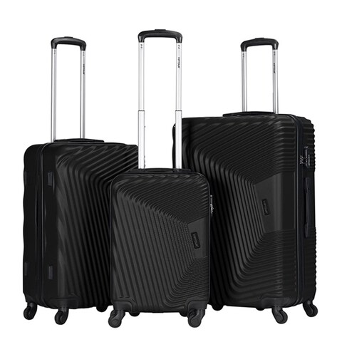 VIPTOUR ABS Hardside 3Pcs Trolley Luggage Set Spinner Wheels With Number Lock 20/24/28 Inches